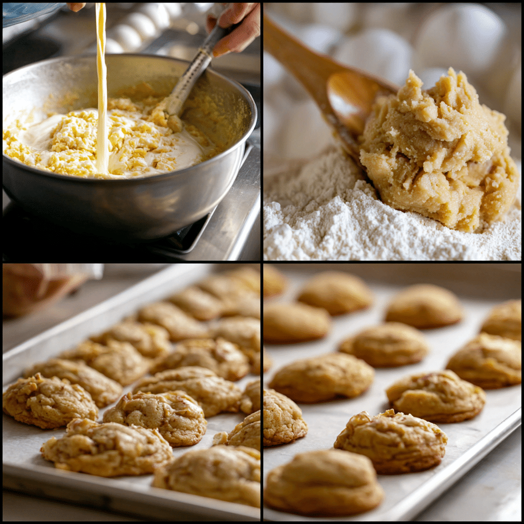 Ingredients for banana pudding cookies recipe