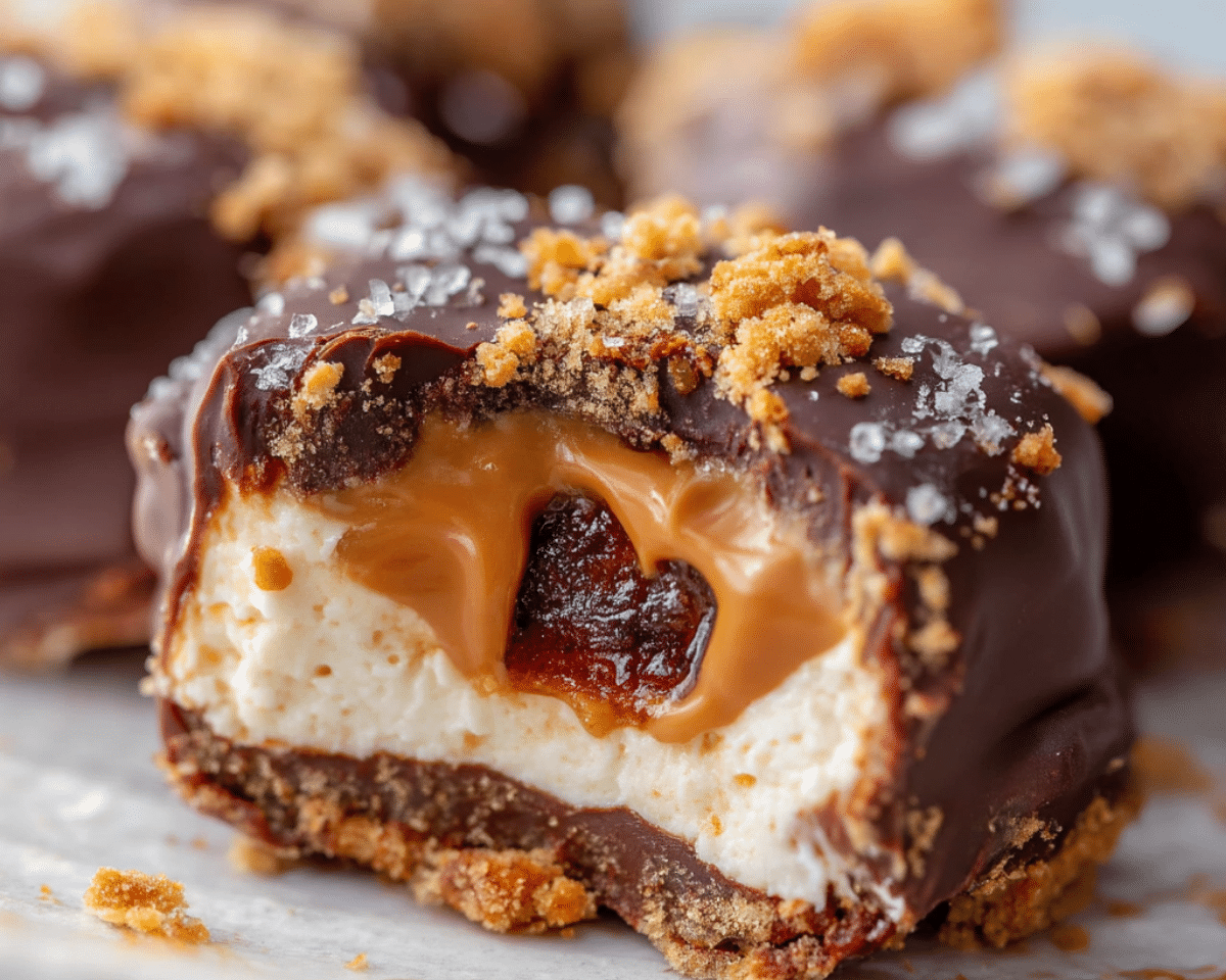 Date Snickers dessert with chocolate and peanuts