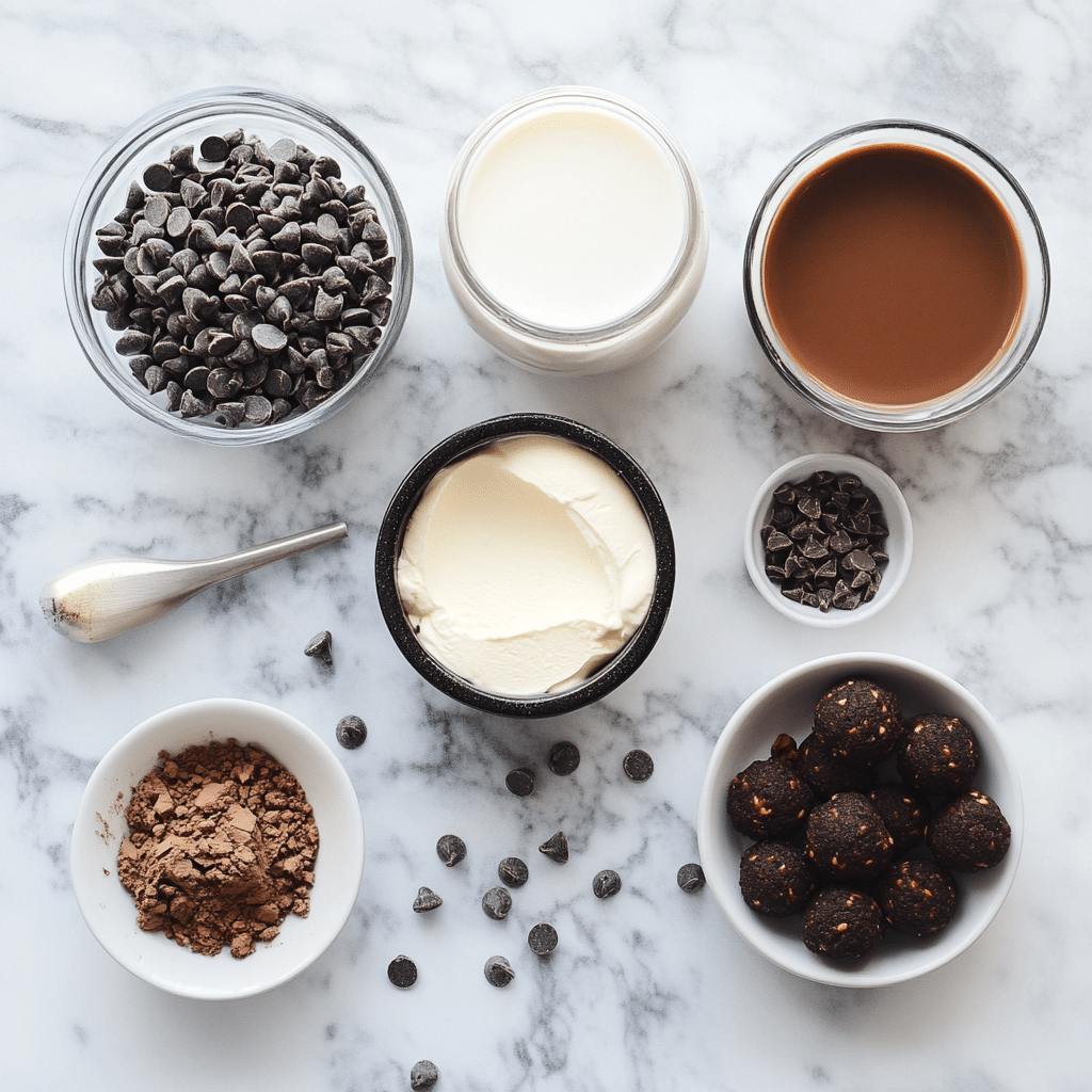 no bake brownie balls ingredients