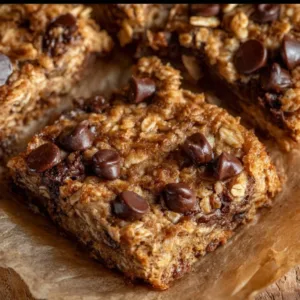 Healthy banana oatmeal bars packed with flavor and nutrients