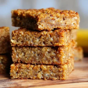 Delicious homemade Banana Oatmeal Bars with a healthy twist