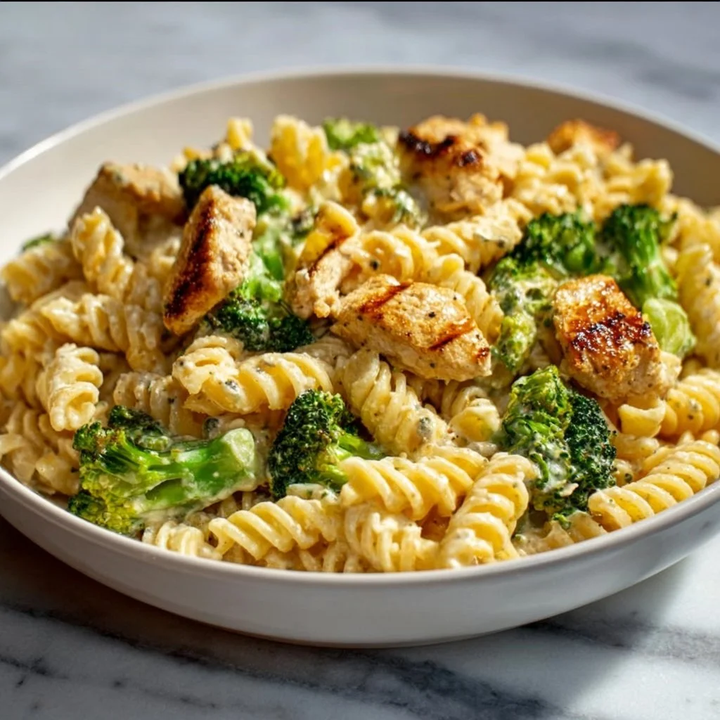Creamy Rotisserie Chicken Broccoli Pasta