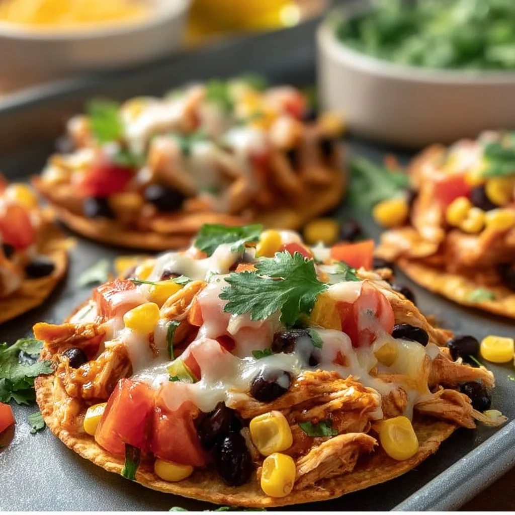 Crispy Rotisserie Chicken Tostadas