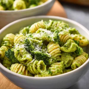 Delicious easy healthy broccoli pasta dish served in a bowl
