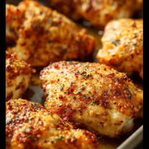 Juicy melt in your mouth chicken breast ready to serve.