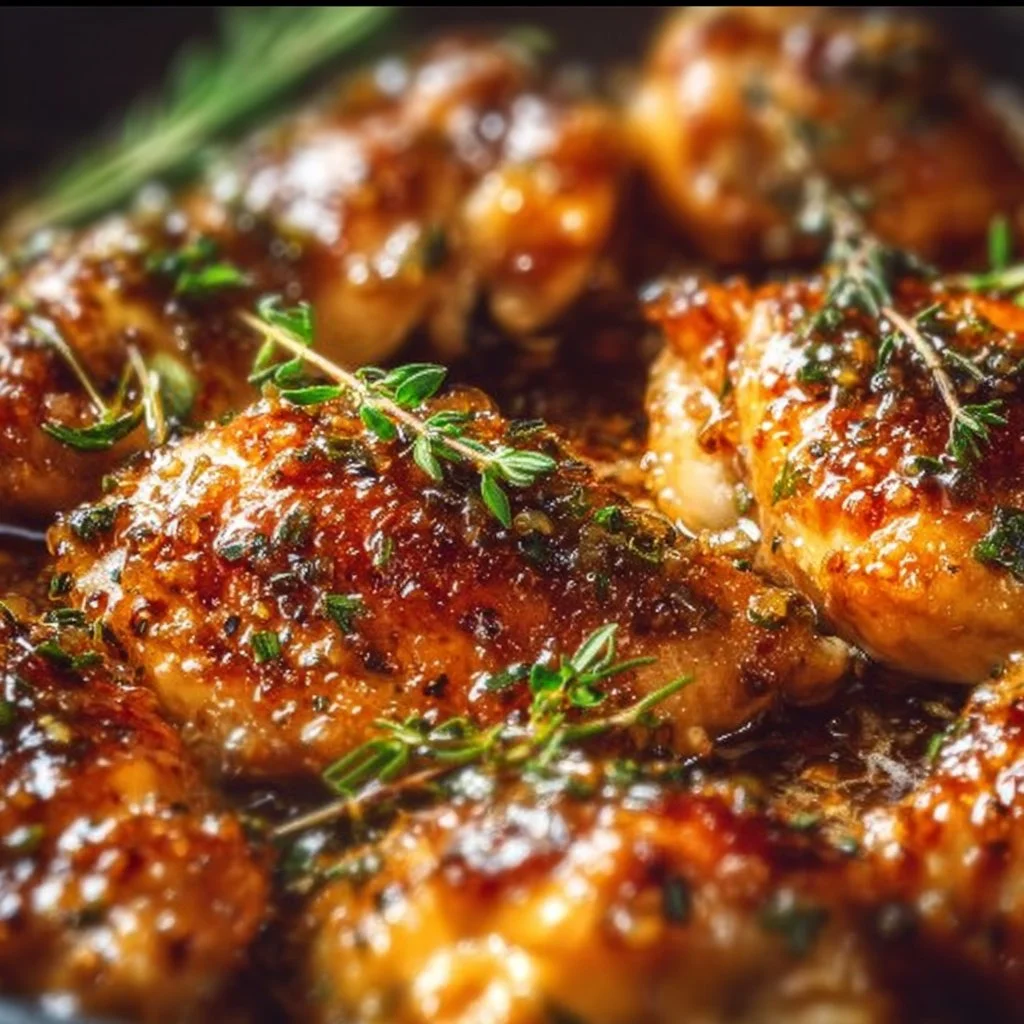 Delicious Honey Garlic Chicken dish served with rice and vegetables