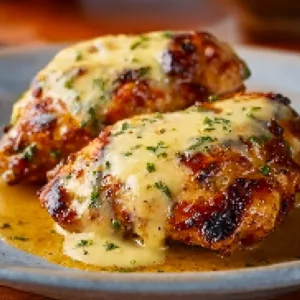 Texas Roadhouse Smothered Chicken with jack cheese topping