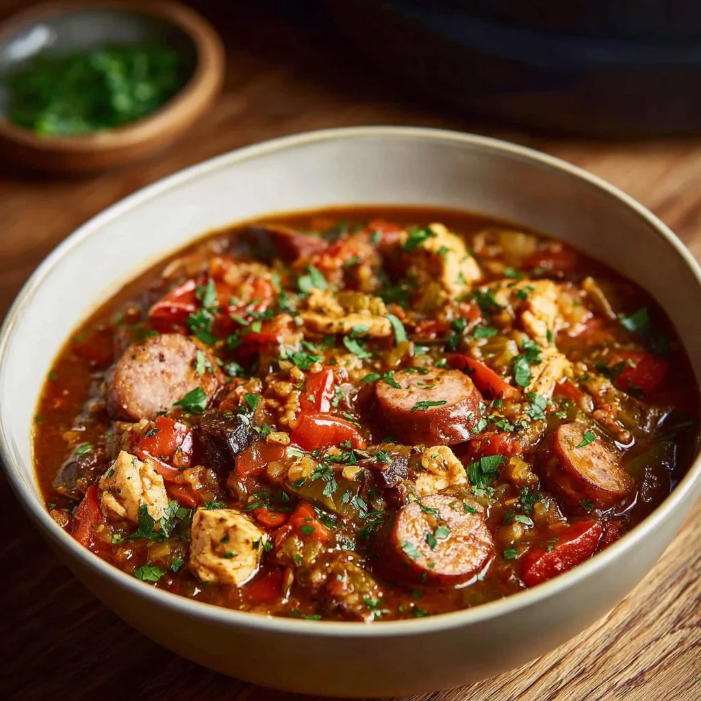 Home 1 Crock Pot Jambalaya