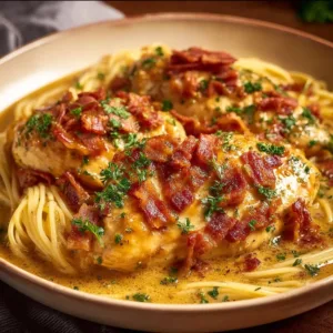 Crock Pot Crack Chicken loaded with cheese and bacon