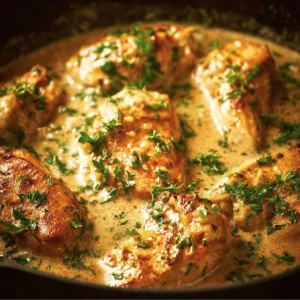 Delicious Easy Cream Cheese Chicken recipe served on a plate