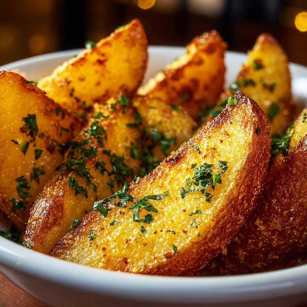 Garlic Parmesan Potato Wedges