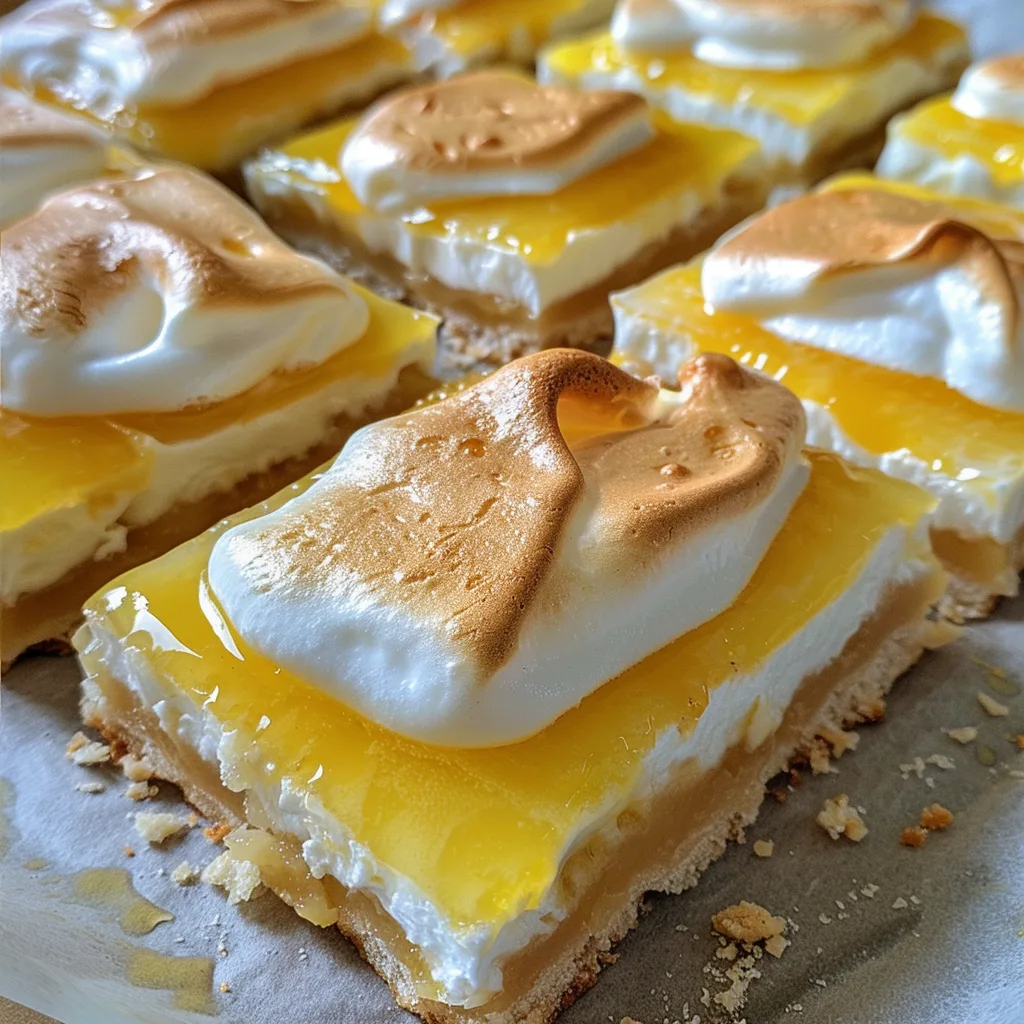 Lemon Meringue Bars: A Bright and Tangy Twist on Classic Lemon Bars