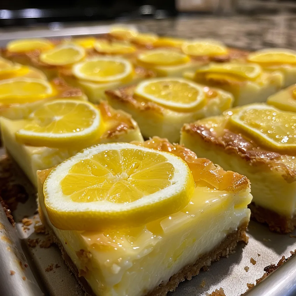 Creamy Lemon Cheesecake Bars