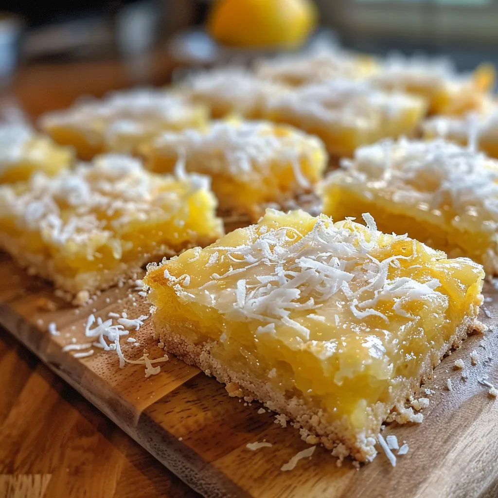 Lemon Coconut Bars: A Tangy and Sweet Tropical Delight