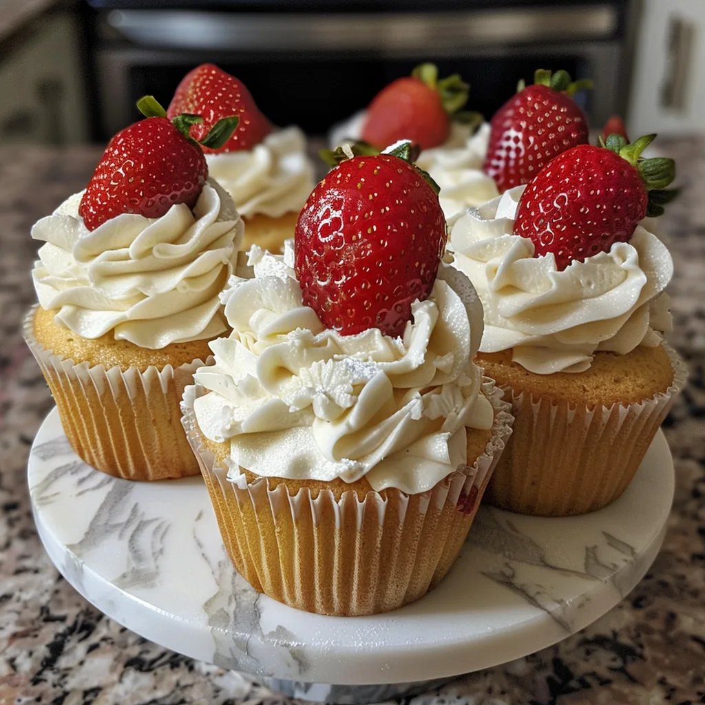 Strawberry Shortcake Cupcakes