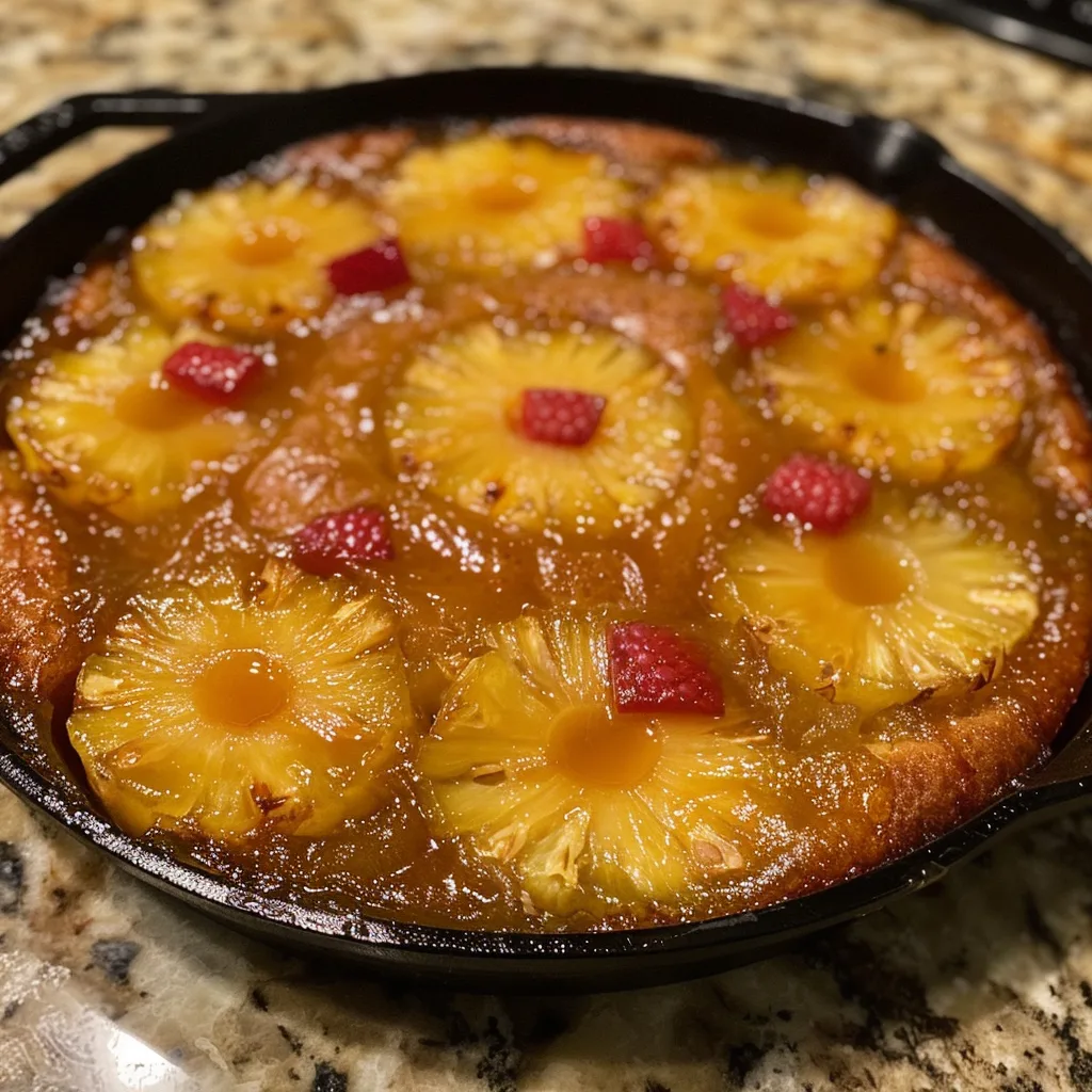 Skillet Pineapple Upside Down Cake