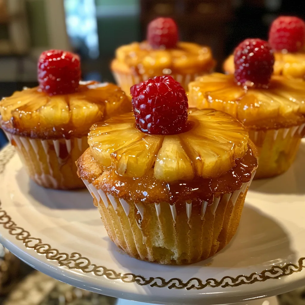 Pineapple Upside Down Cupcakes: A Mini Tropical Delight