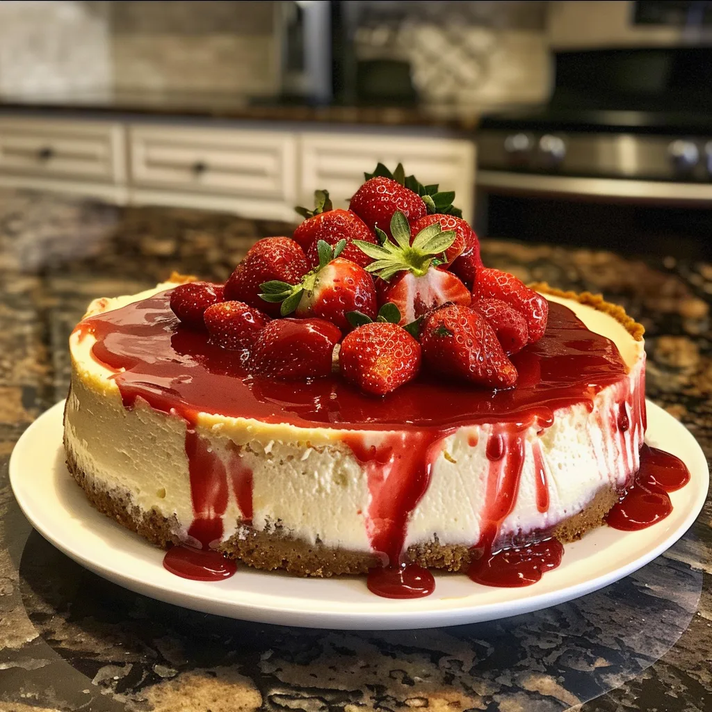 Strawberry Cheesecake: A Creamy Dream with Fresh Berry Topping