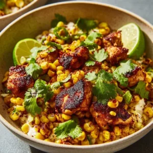 Mexican-Inspired Chicken Bowl with vibrant ingredients and flavors