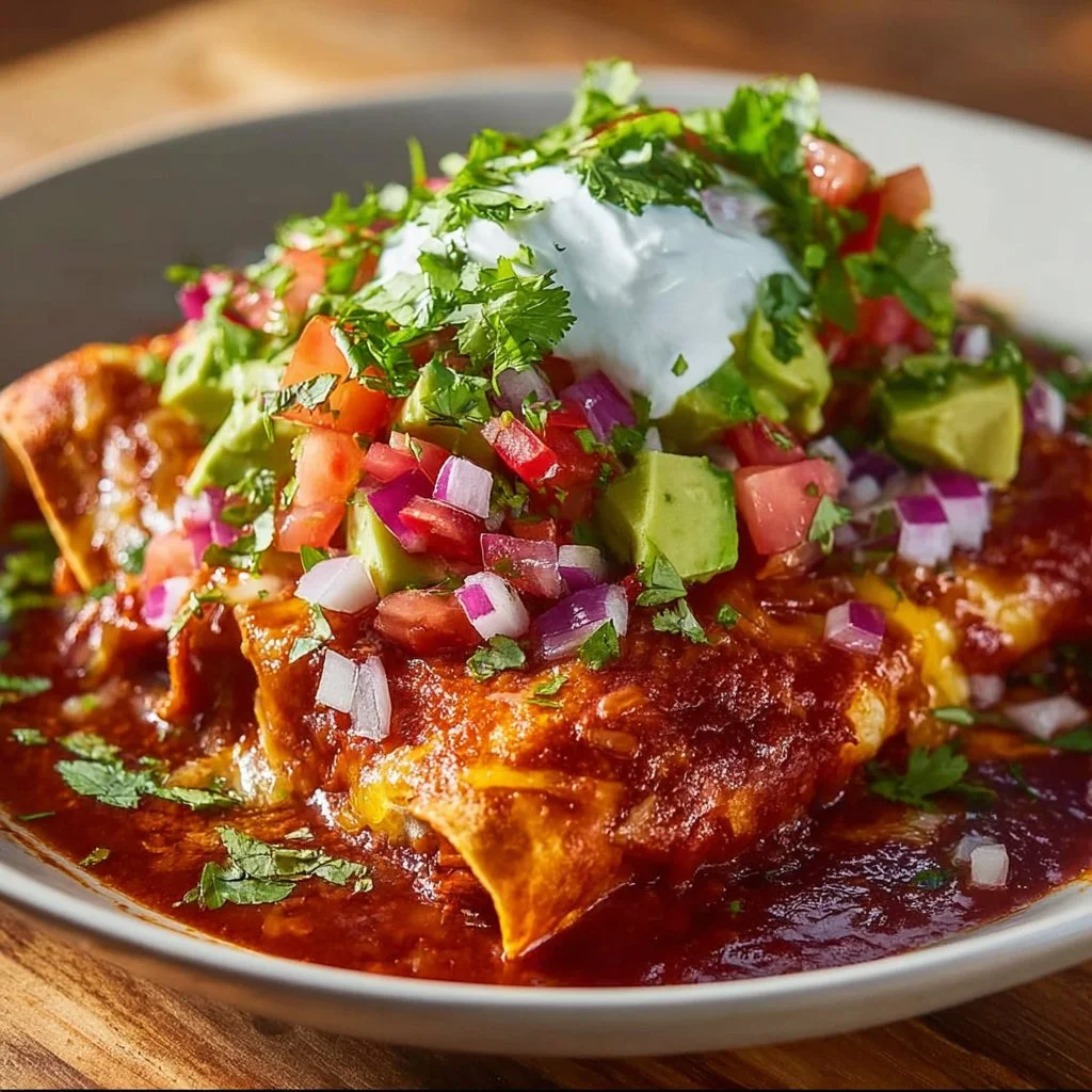 Shredded Chicken Enchilada Casserole