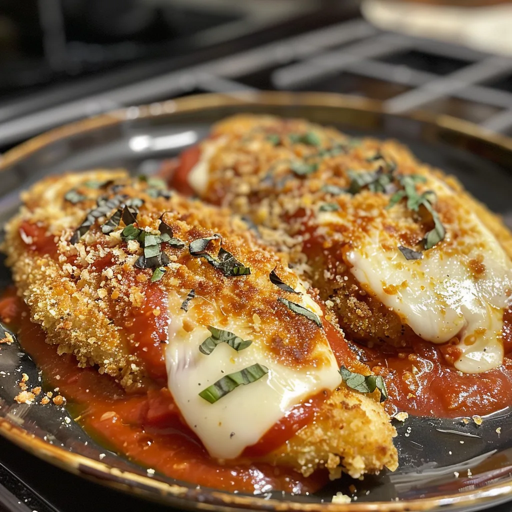 Crispy Baked Chicken Parmesan – Juicy, Cheesy & Easy Dinner!