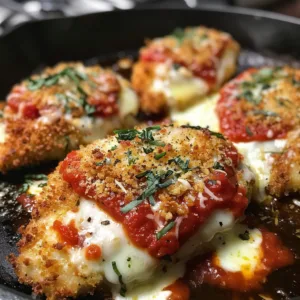 Crispy Chicken Parmesan – Juicy, Cheesy & Restaurant-Style at Home!