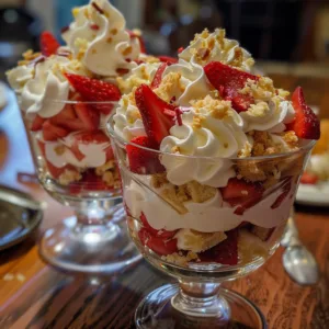 Strawberry Shortcake Parfaits – Light, Fresh & Perfect for Spring!