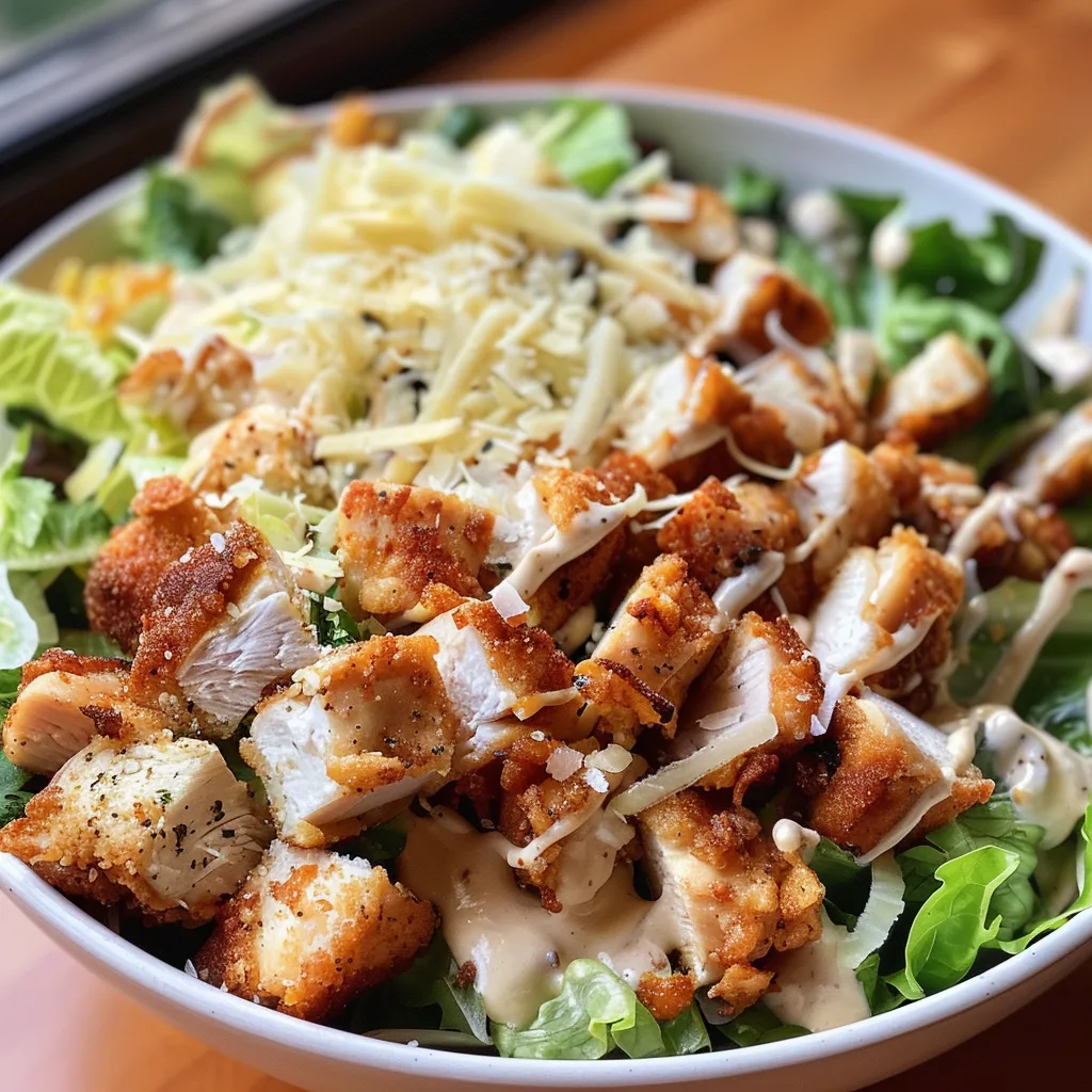 Parmesan Crispy Chicken Caesar Bowl – Juicy, Flavor-Packed & Easy!
