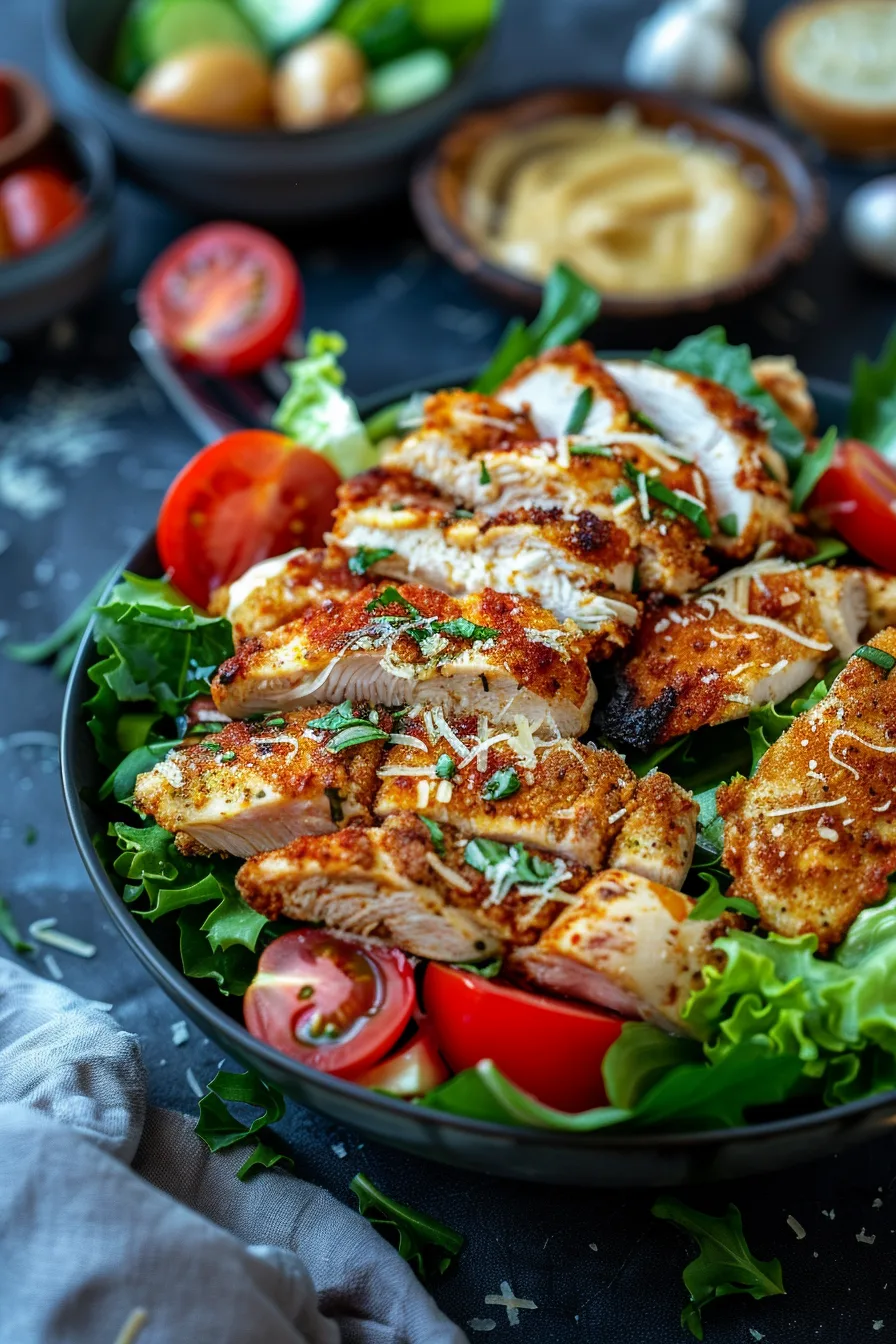 Parmesan Crispy Chicken Caesar Bowl – Juicy, Flavor-Packed & Easy! 2 image 1775393160814
