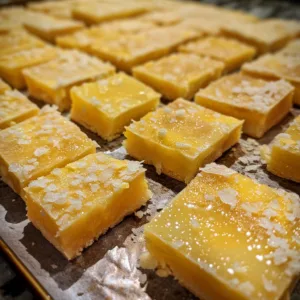 No-Bake Lemon Bars – Tangy, Sweet & Quick Treat!