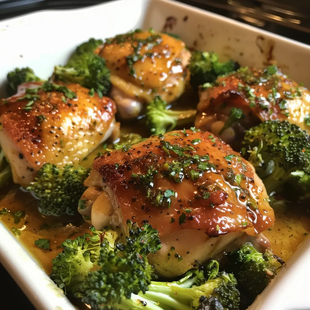 Maple Mustard Chicken Thighs & Broccoli – Sweet, Savory & Ready Fast!