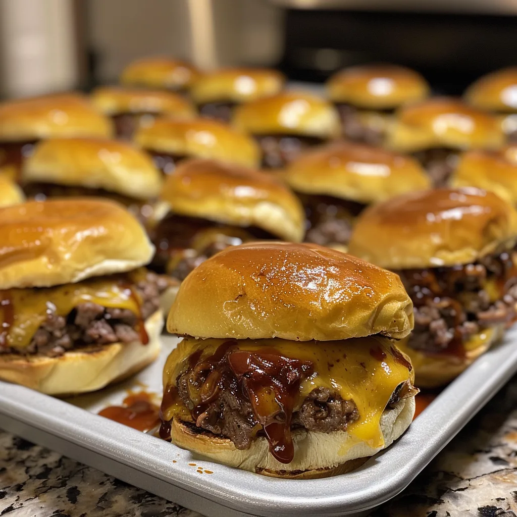 BBQ Cheeseburger Sliders – Juicy, Cheesy & Perfect Party Food!