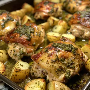 Pesto Chicken & Potatoes – One-Pan, Flavor-Packed Weeknight Dinner! 3 Pesto Chicken & Potatoes – One-Pan, Flavor-Packed Weeknight Dinner!