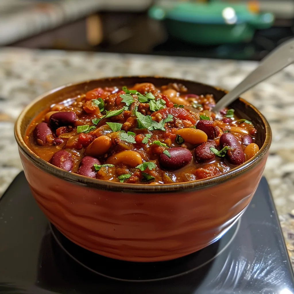 Home 2 Three-Bean Chili – Hearty, Flavorful & Perfect for Any Night!