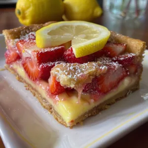 Strawberry Lemon Bars – Tangy, Sweet & Irresistible Treat!