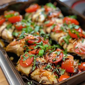 Balsamic Bruschetta Chicken Bake – Sweet, Tangy & Crispy! 3 Balsamic Bruschetta Chicken Bake – Sweet, Tangy & Crispy!