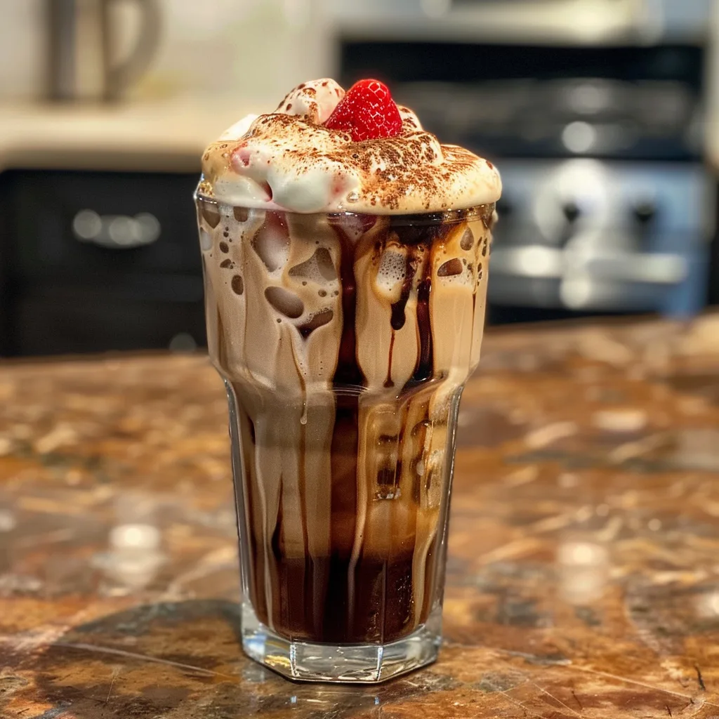 Strawberry Mocha Cold Foam Coffee – EASY & CHOCOLATEY