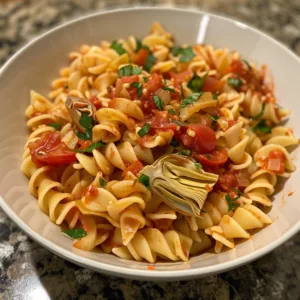ARTICHOKE Tomato Pasta – EASY 30 MIN DINNER