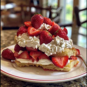 Strawberry Shortcake with Whipped Cream – EASY & CLASSIC