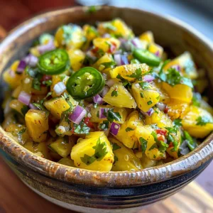 Pineapple Jalapeño Salsa – EASY & SPICY