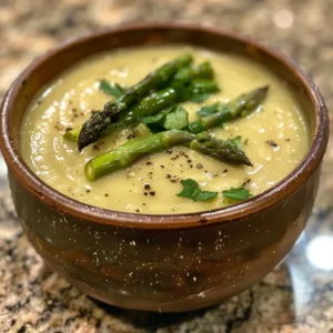 VEGAN Cream of Asparagus Soup – HEALTHY & DAIRY FREE