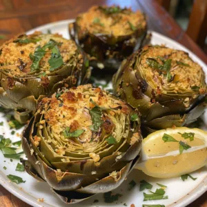 VEGAN Stuffed Artichokes – HEALTHY & EASY