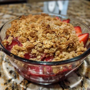 VEGAN Strawberry Crisp – DUMP & GO RECIPE
