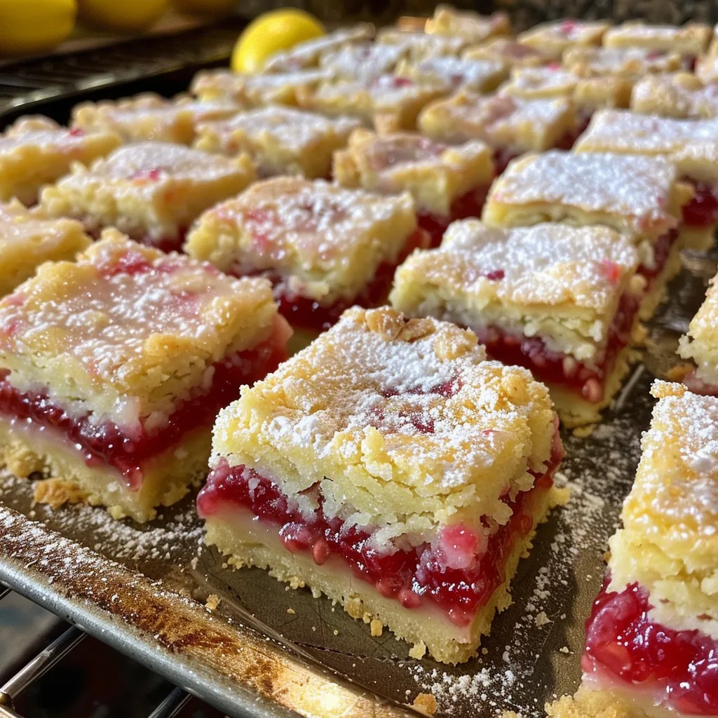 Lemon Raspberry Shortbread Bars – EASY & BUTTERY
