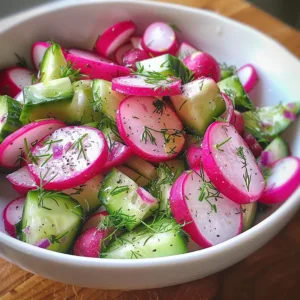 CUCUMBER Radish Dill Salad – MUST TRY