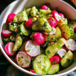 LEMON Vinaigrette Cucumber Radish Salad – FRESH & LIGHT