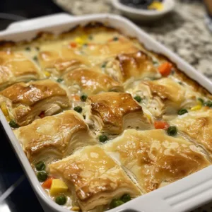 Chicken Pot Pie Cobbler – EASY & CREAMY