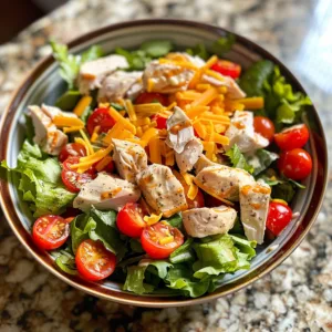 Classic Spicy Ranch Chopped Chicken Salad – EASY & ZESTY