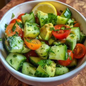 AVOCADO Tomato Cucumber Salad – FRESH & EASY