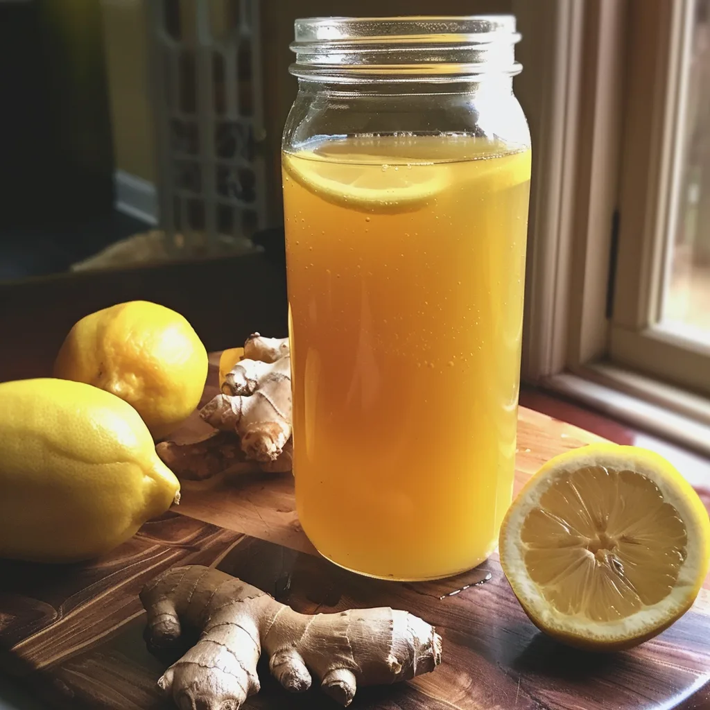 Classic Lemon Ginger Kombucha – EASY & REFRESHING